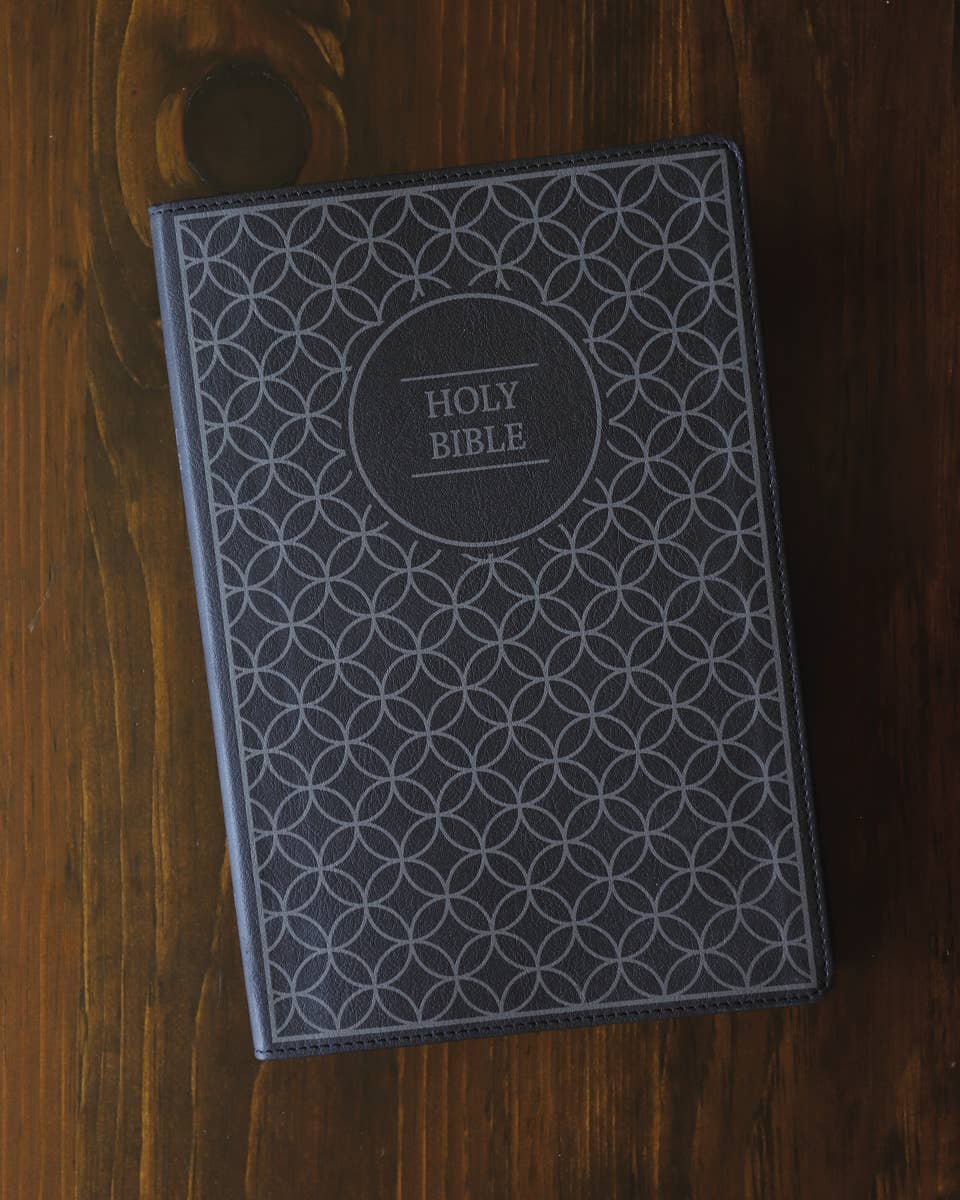 HarperCollins Christian Publishing - Wholesale Religion - NIV Value Thinline Bible Large Print Leathersoft Gray/Black2