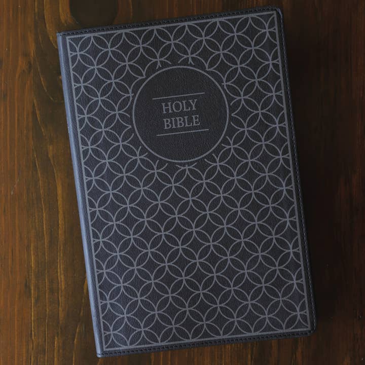 HarperCollins Christian Publishing - Wholesale Religion - NIV Value Thinline Bible Large Print Leathersoft Gray/Black2