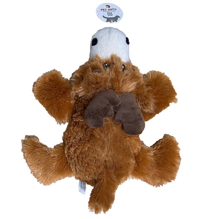 Juguete de peluche para mascotas Moose, juguete suave para perros con chirriador para venta al por mayor de Texas Toy Distribution