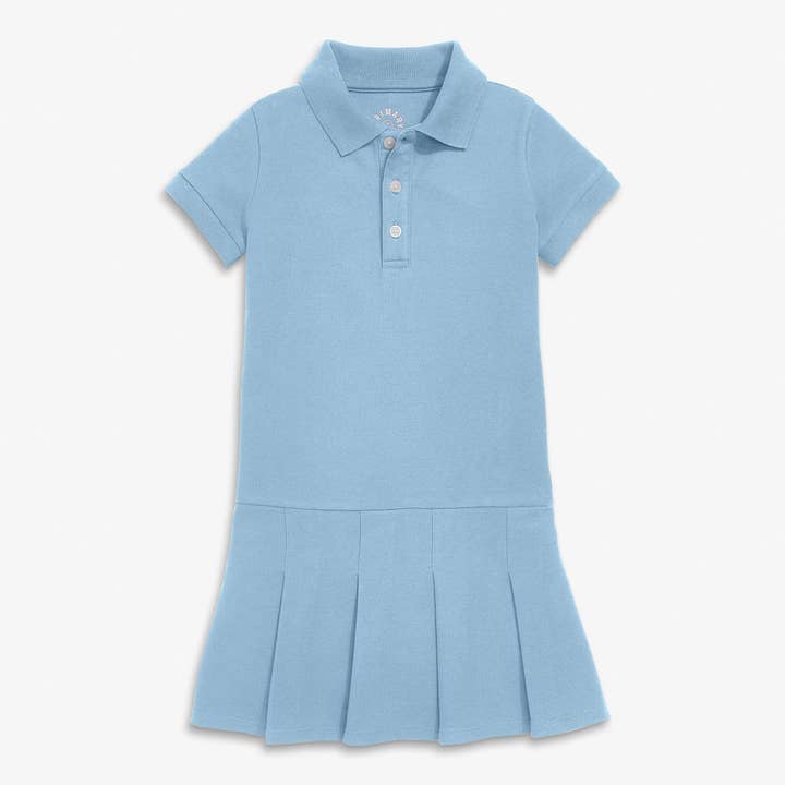 Primary - Wholesale Dress - Kids - Short Sleeve Pique Polo Dress