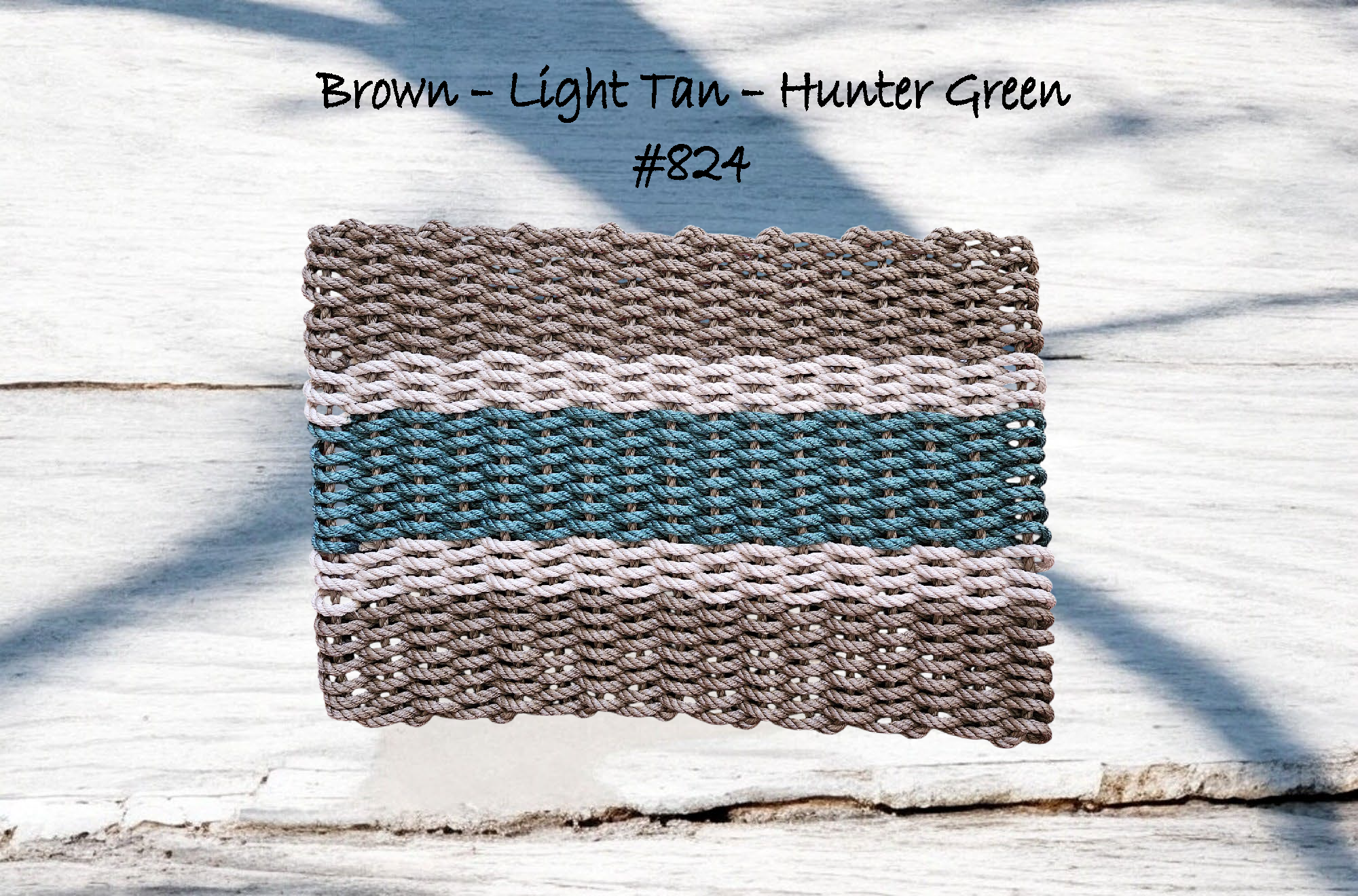 Maine Rope Mats - Vendita all'ingrosso Zerbino - 824 Lo zerbino intrecciato a mano "Original" in corda da aragosta del Maine0