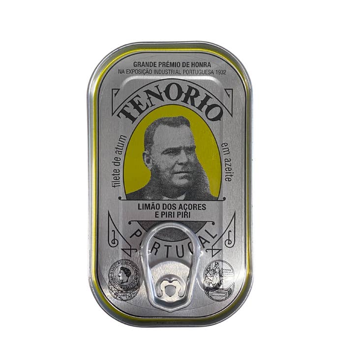 Portugalia Imports - Wholesale Tinned Fish - Tenorio Tuna Fillets in Olive Oil with Azorean Lemon and Chi