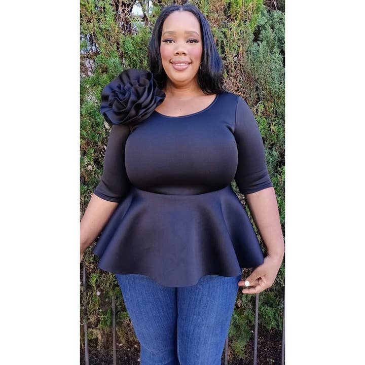 DORCAS – wholesale Blouse – Women’s – REGULAR SIZE SUPER TECHNO FLOWER TOP6