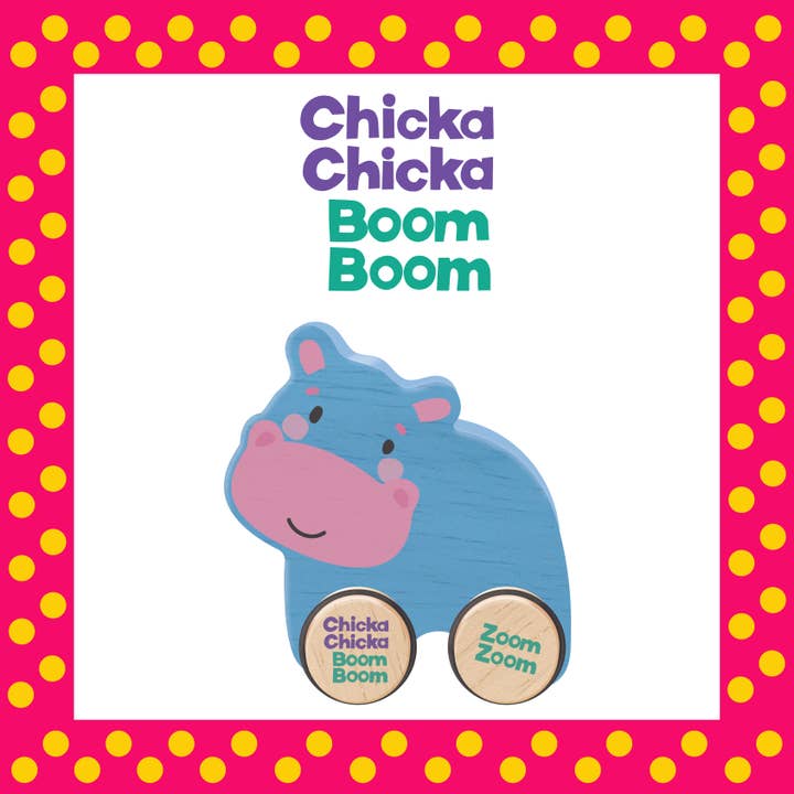 BeginAgain - Wholesale Wood Toy - Kids - Chicka Chicka Boom Boom - Zoom Zoom Hippo