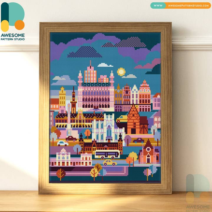 DS1698-120x162 Leuven Belgium, Diamond Painting Kit for wholesale by Awesome Pattern Studio