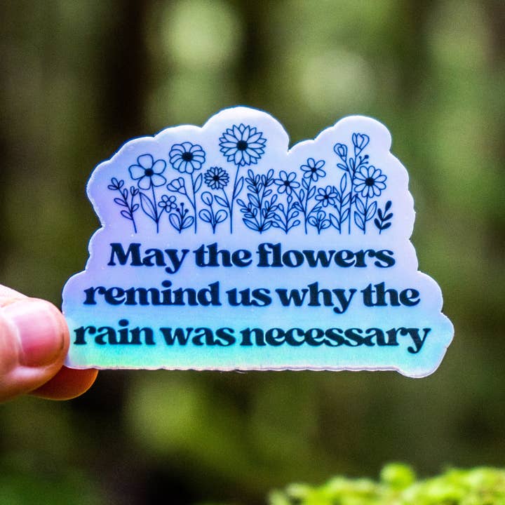 Holographic Mental Health Sticker | Affirmation Sticker for wholesale by Mindful over Mind Full