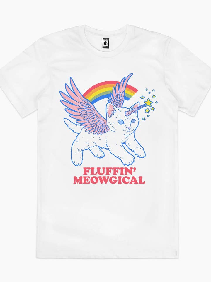 Threadheads - Wholesale Screen printed t-shirt – unisex - Fluffin Meowgical T-Shirt0