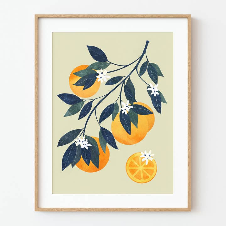 Stampa artistica «Ramo d'arancia» per la vendita all'ingrosso da parte di El buen limón
