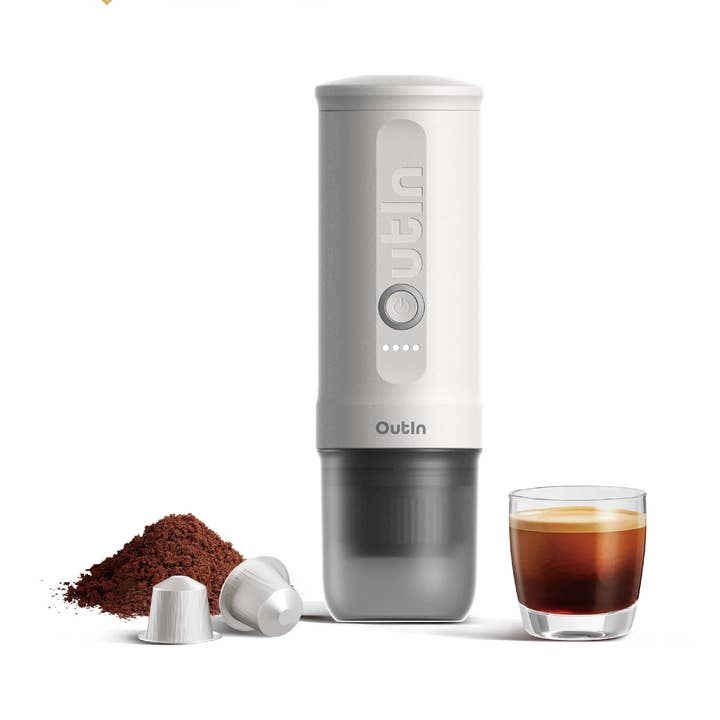 Customized Nano Portable Espresso Machine (Pearl White) for wholesale by Outin