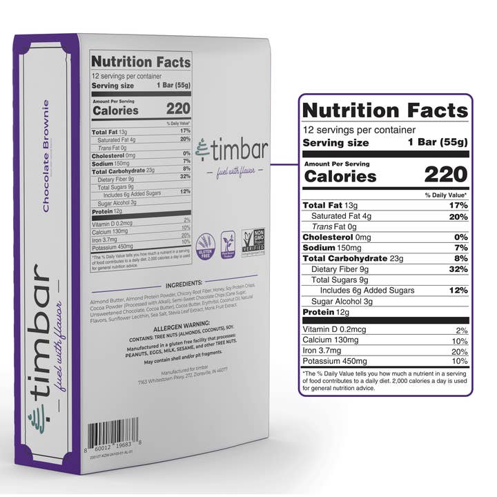 timbar – wholesale Snack bar – Chocolate Brownie Protein Bar1