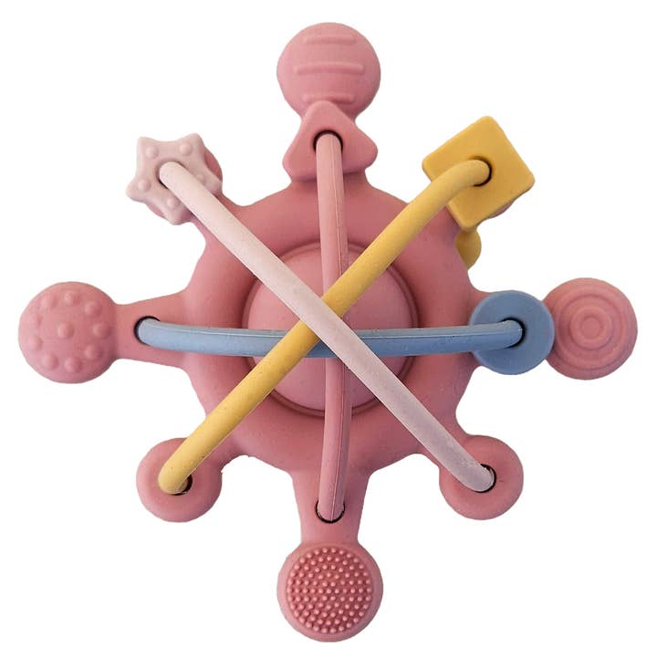 Summerville organic - Wholesale Teether (Not Clip-On) - Baby - Orbit Baby Silicone Activity Toy Dusty Rose