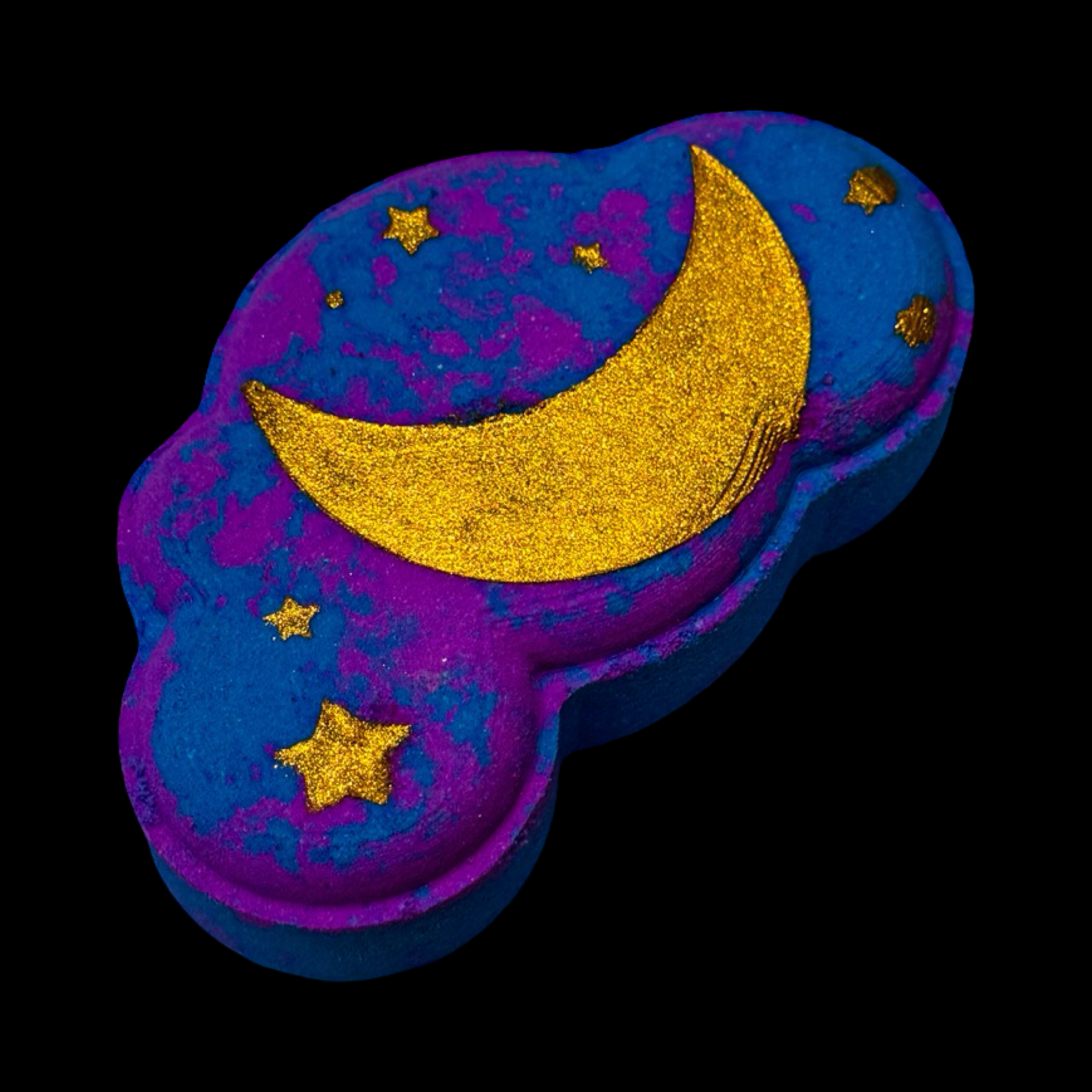 Phoenix Bath and Body - Wholesale Bath bomb/fizz - Brazillian Bum Bum Type* Cloud Bath Bomb - Painted - + Purple/Silver Embeds1