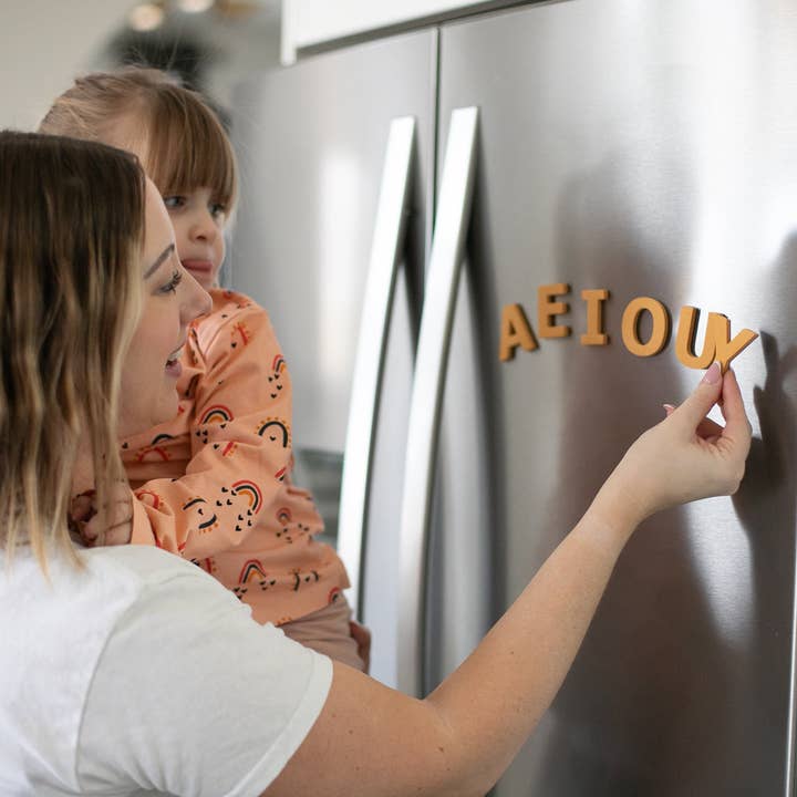 GALE TOTS - Wholesale Magnet - Kids & Baby - 135 Pcs Magnetic Letters and Numbers (Boho Pastels)3