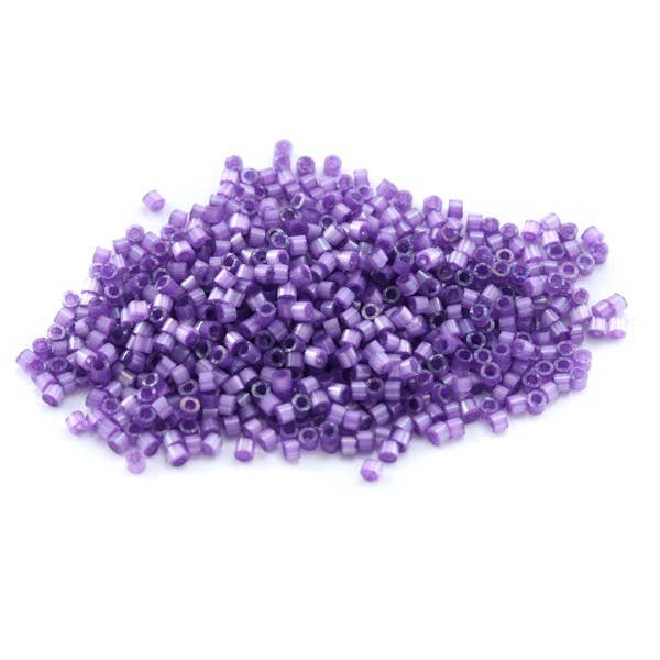 5g Miyuki Delica 11/0 raso di seta lilla tinto lilla DB-1809 per la vendita all'ingrosso da parte di Fais-le toi-même