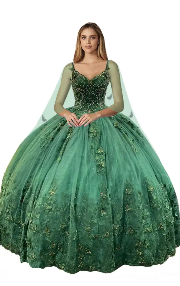 Kos Couture - Vente Robe de soirée – femme - Robe longue sans manches pour Quinceañera0