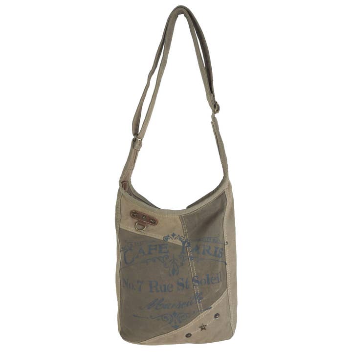 Bolsa de ombro Vintage. Bolsa de lona hobo bag crossover por atacado de Sunsa