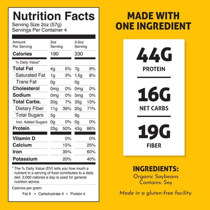 The Only Bean - Wholesale Pasta - Organic Soybean Spaghetti - Gluten Free Pasta (6 pack)2