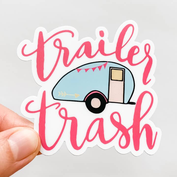 Pegatina para remolque, color rosa para venta al por mayor de Wildflower Paper Company