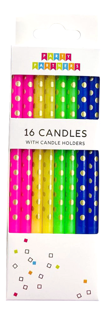 Party Partners – Vela de bolo por atacado – Programa 12 Prong Tall Candles - Mais Vendidos4