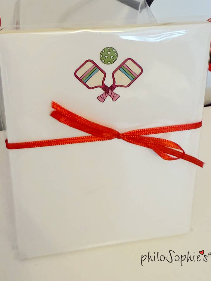Mini Taccuino - Racchette da Pickleball per la vendita all'ingrosso da parte di philoSophie's Stationery & Gifts