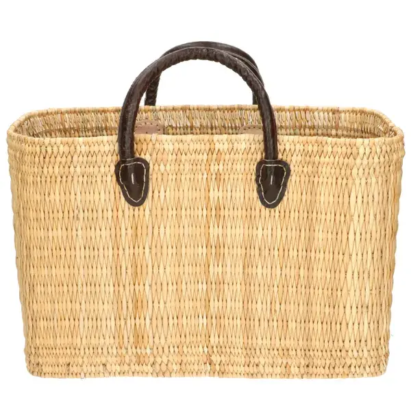 High crafty - Wholesale Basket - Reed Storage Basket – Handmade Moroccan Rectangular Nest 1