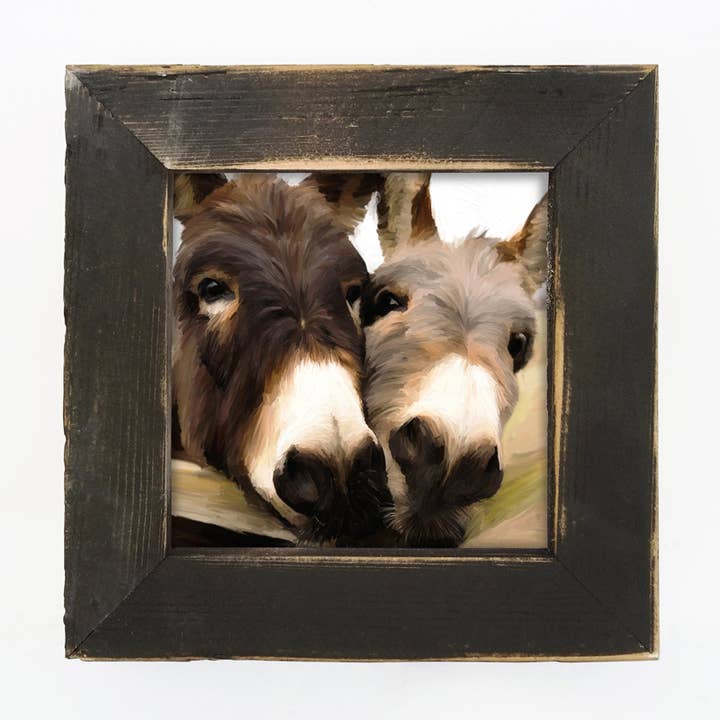 ginger blue - Wholesale Art Print - Two Donkeys