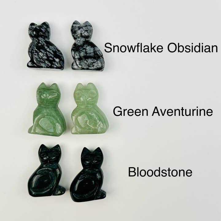 Rock Paradise - Wholesale Spiritual Stone/Crystal - Crystal Gemstone Carved Sitting Cat