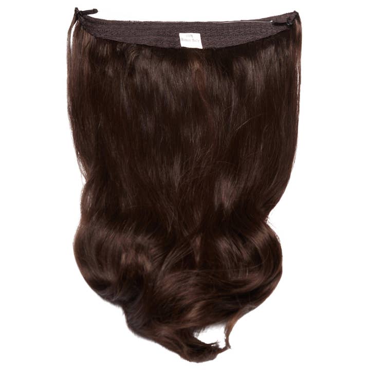 Halo Style Extension - #4-6 - Dark-Medium Brown W/ Ash Undertones for wholesale by Fortune Wigs