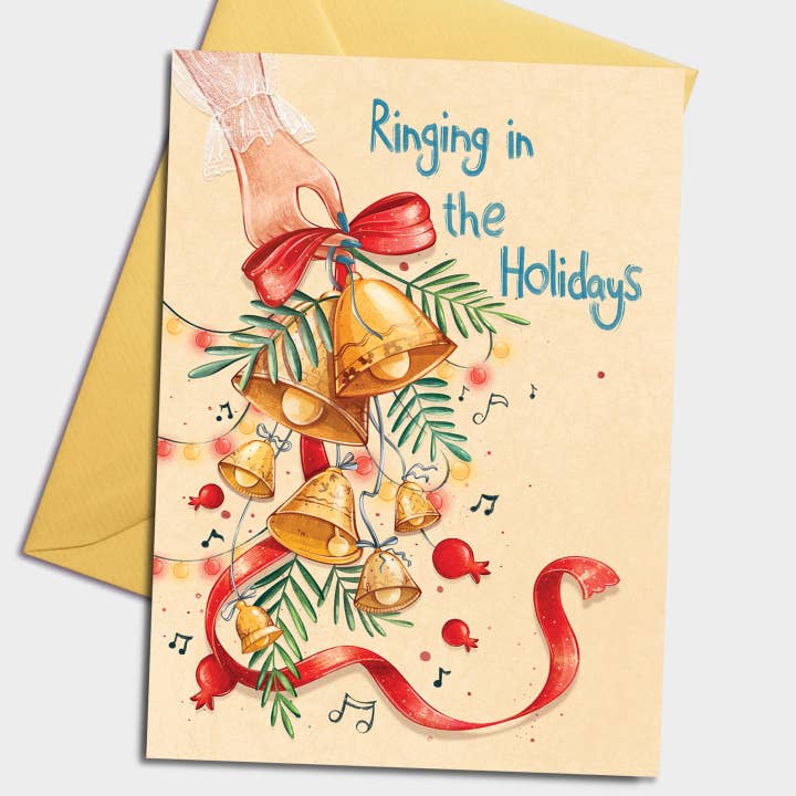 Campanas Navideñas - Tarjeta Navideña para venta al por mayor de Pomejoy