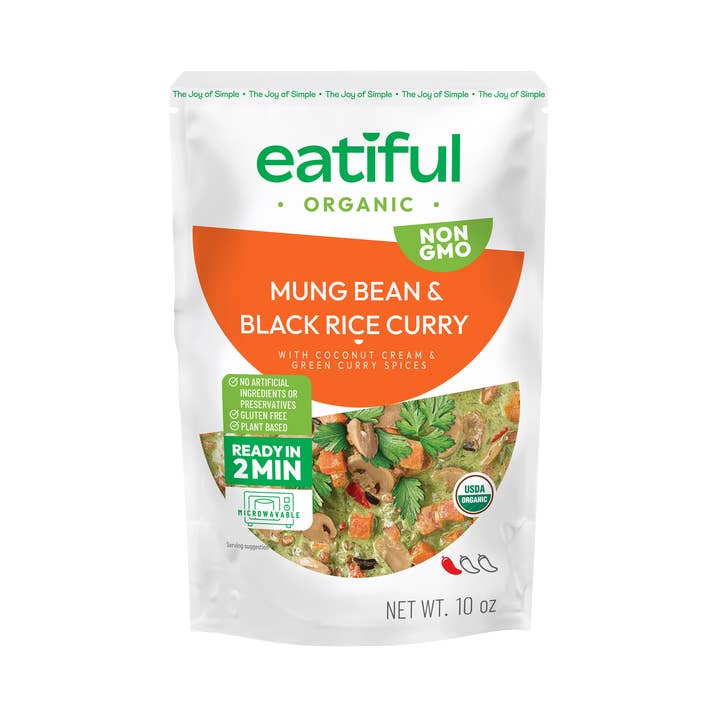 Eatiful Curry Vert aux Haricots Mungo et Riz Noir Biologiques pour la vente par Point One International