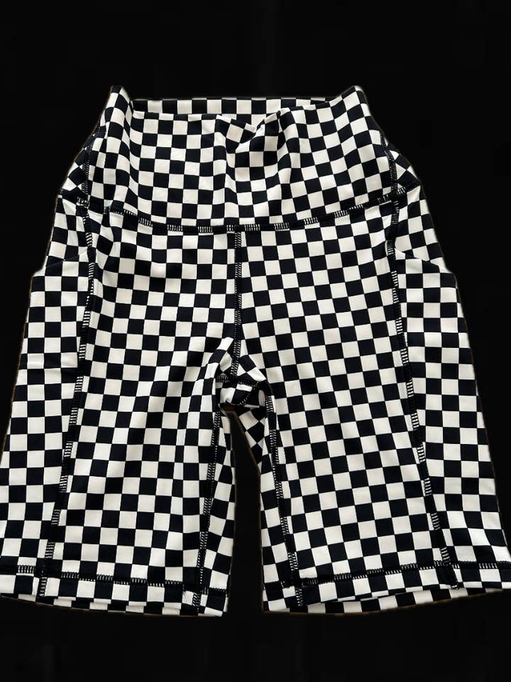 BLACK CHECKERED BIKER SHORTS and other Purchase Wholesale checkered shorts. Free Returns & Net 60 Terms on Faire trending on Faire.