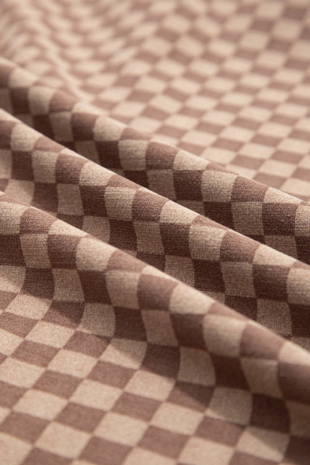 FULL TIME PURCHASE - Wholesale Lounge Set - Women's - Checkerboard Long Sleeve Pullover and Shorts Set16