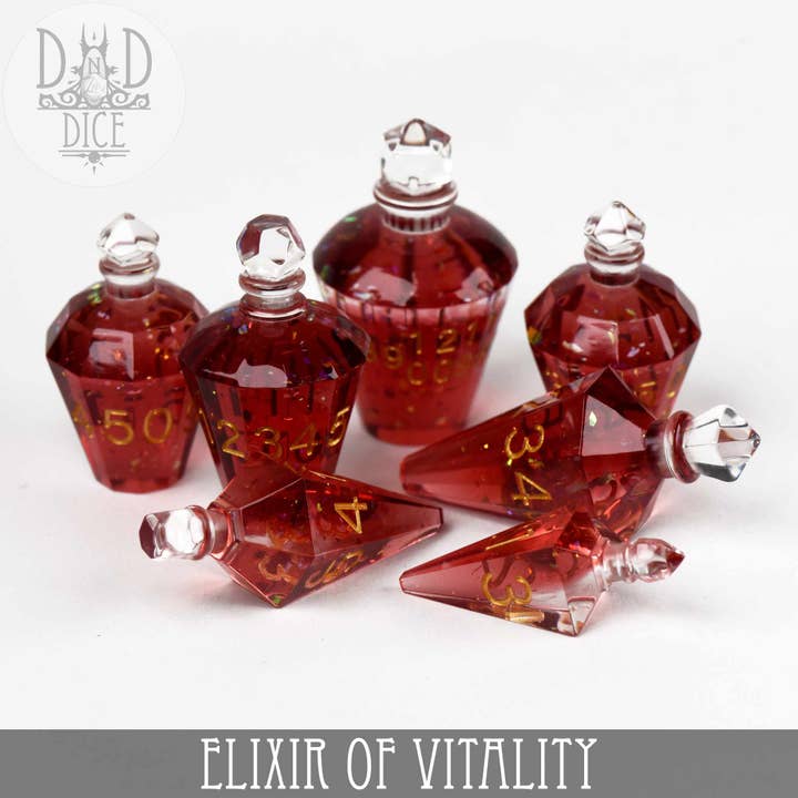 DNDDICE.COM - Wholesale Dice - Elixir of Vitality (Handmade)