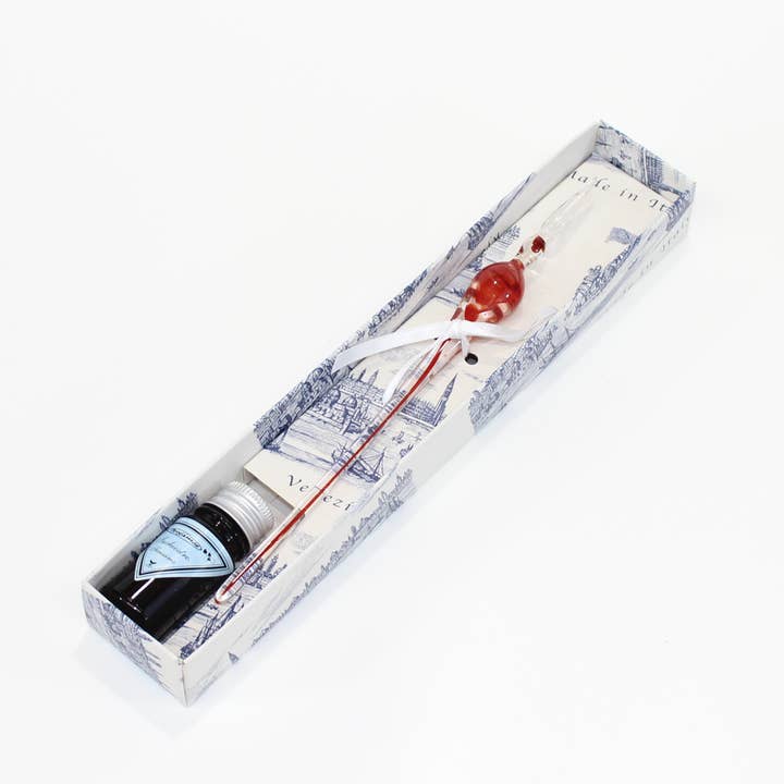 San Lorenzo Design – wholesale Pennor – Murano Glas Penna med färgad virvel, Klassisk Skriva