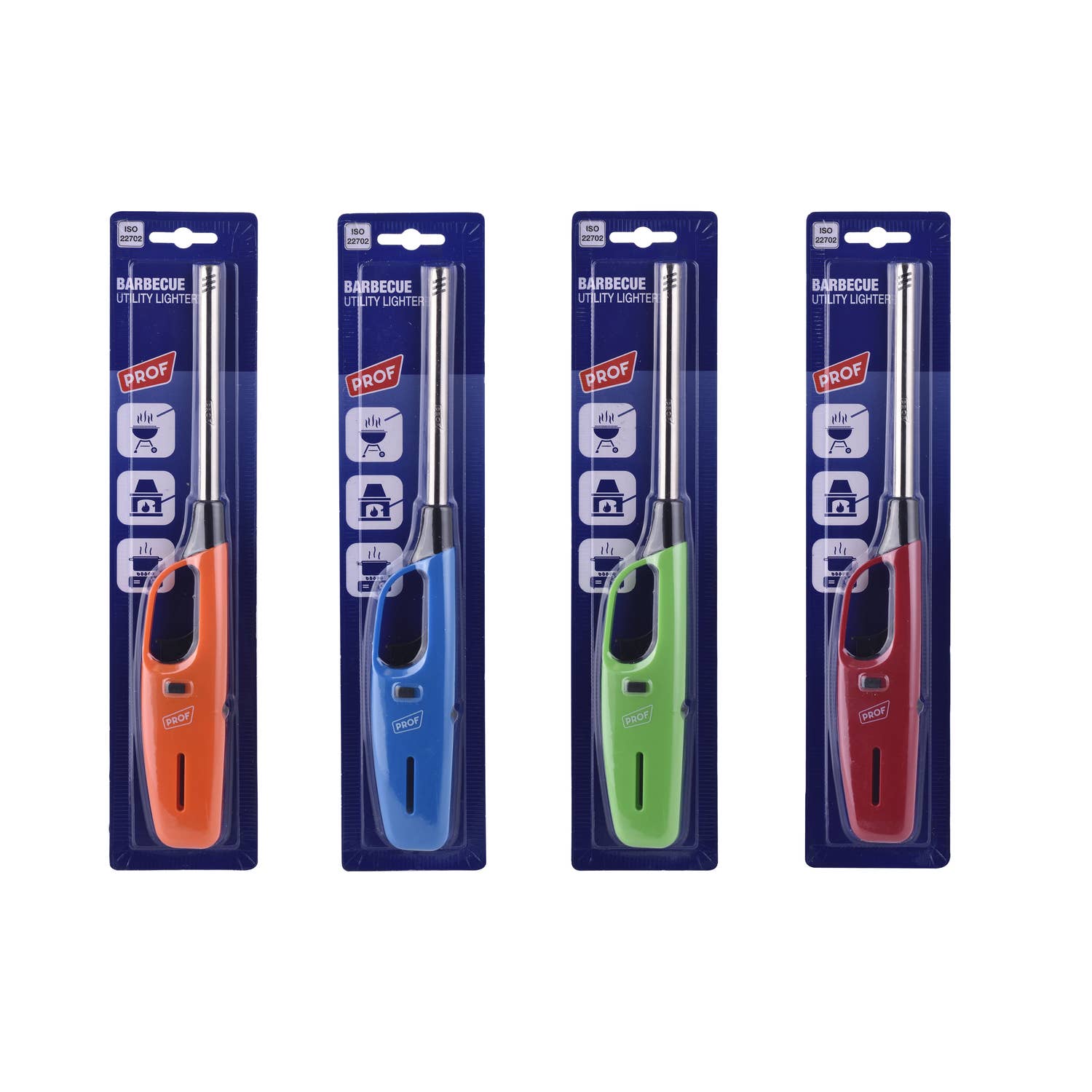 PROF – Isqueiro por atacado – Isqueiro eletrônico recarregável PROF com pescoço longo para churrasco, 24 cm1