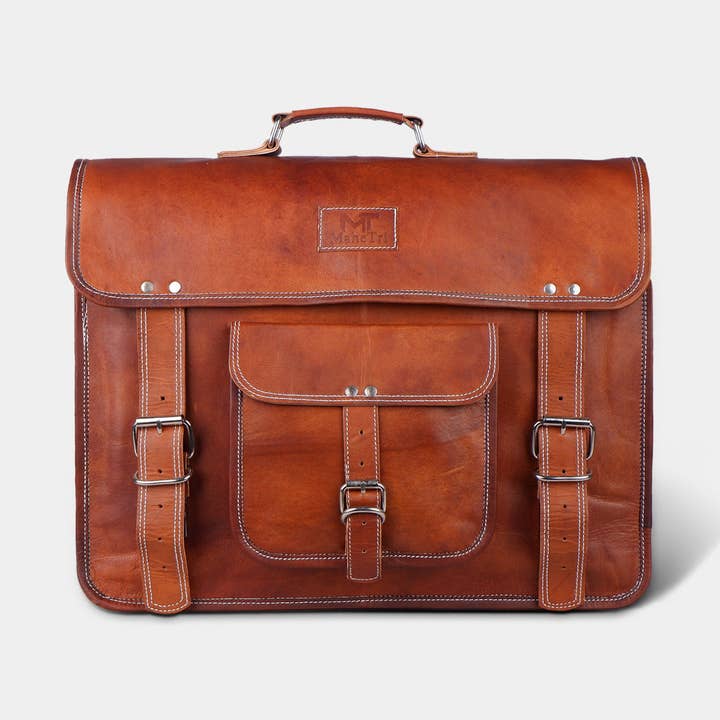 Walker Premium Leather Messenger Bag for wholesale by MaheTri LLC - Leather & Lifestyle Goods