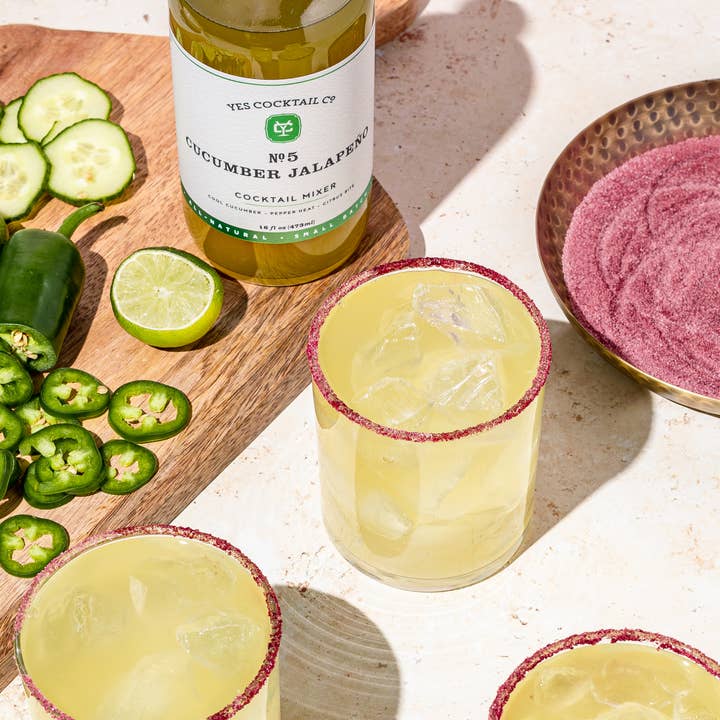 Yes Cocktail Co - Wholesale Cocktail mix/syrup - Cucumber Jalapeno Cocktail Mixer4