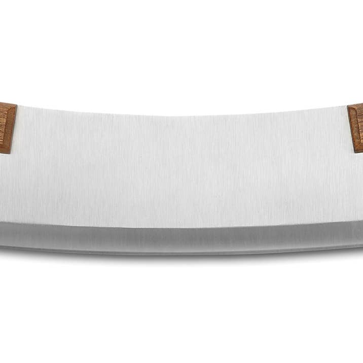 Fox Run Brands – Engroshandel Pizzahjul – Outset Acacia pizzaskærer, rustfrit stål, 13" klinge