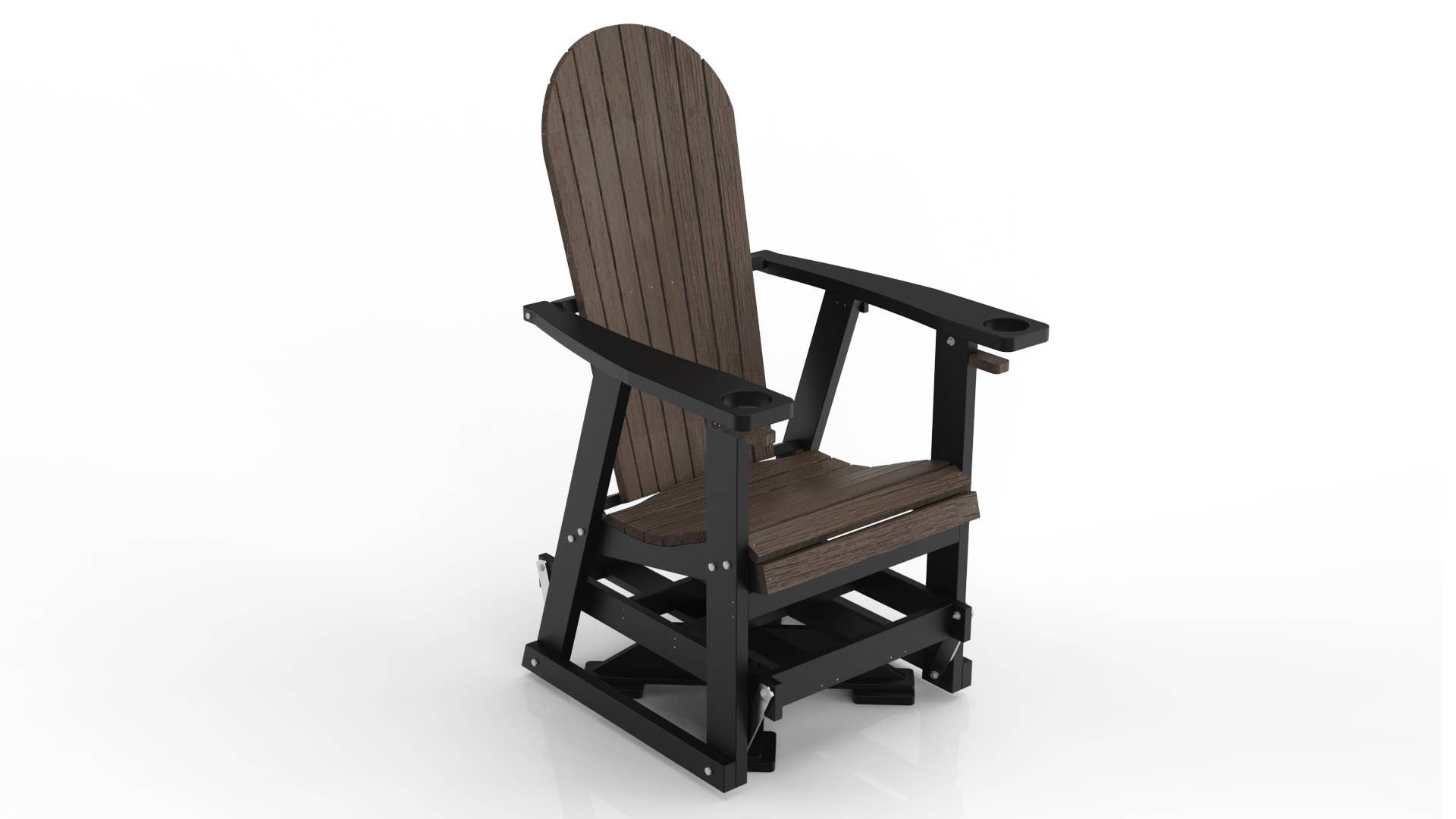 Evergreen Patio - Vente Chaise Adirondack - Planeur pivotant en polyéthylène16