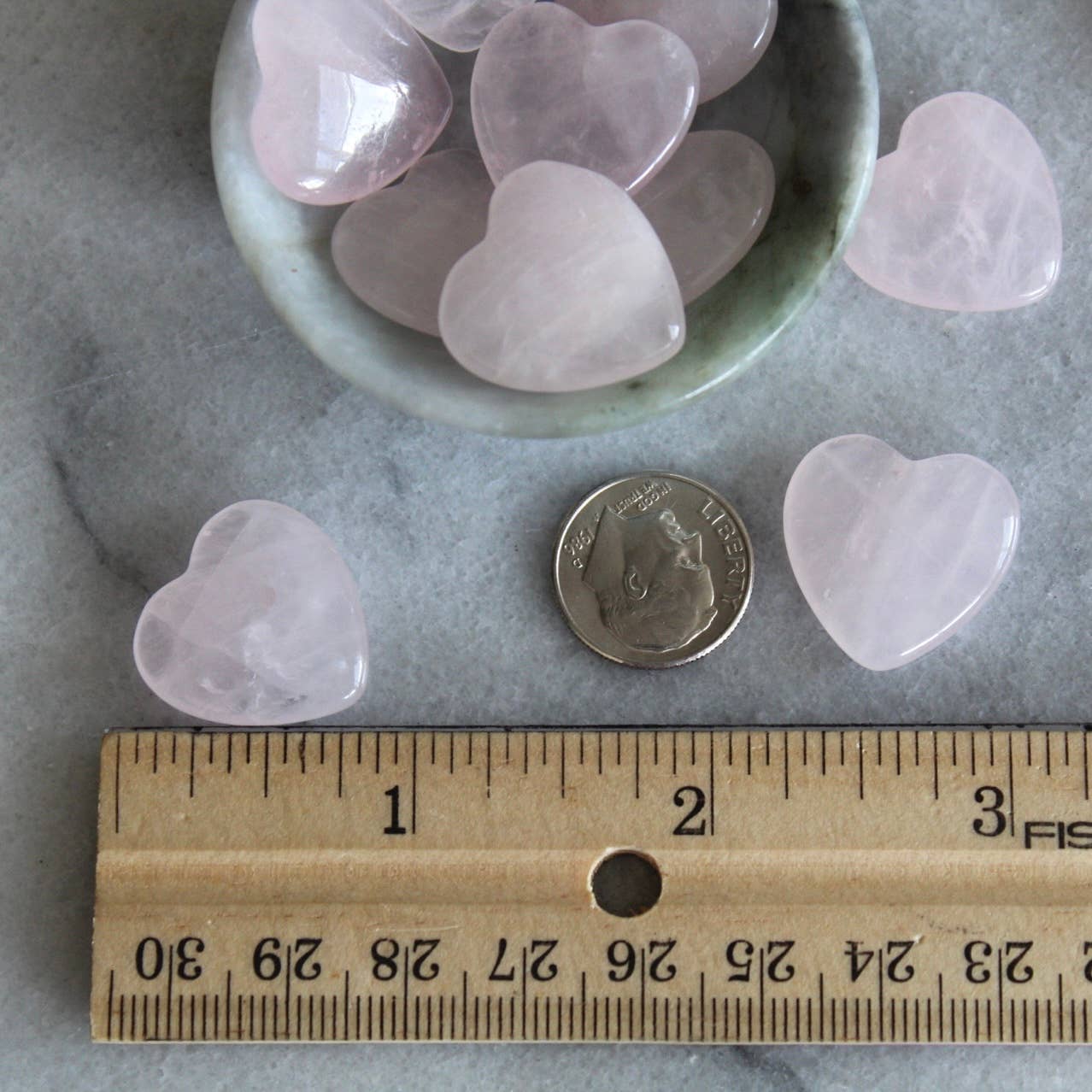 Pebble House - Wholesale Spiritual Stone/Crystal - Rose Quartz 20mm Heart (Crystals & Stones)3
