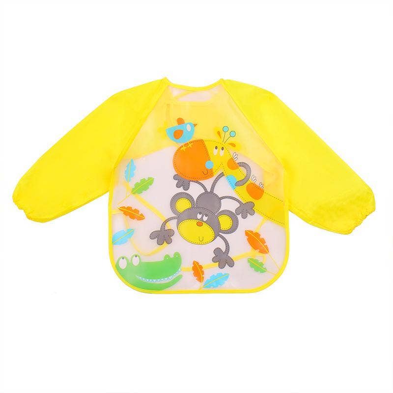 KiddieKickz - Vente Tablier – enfant - Tablier imperméable à manches longues Cute Bibs, blouse d'alimentation pour enfants3