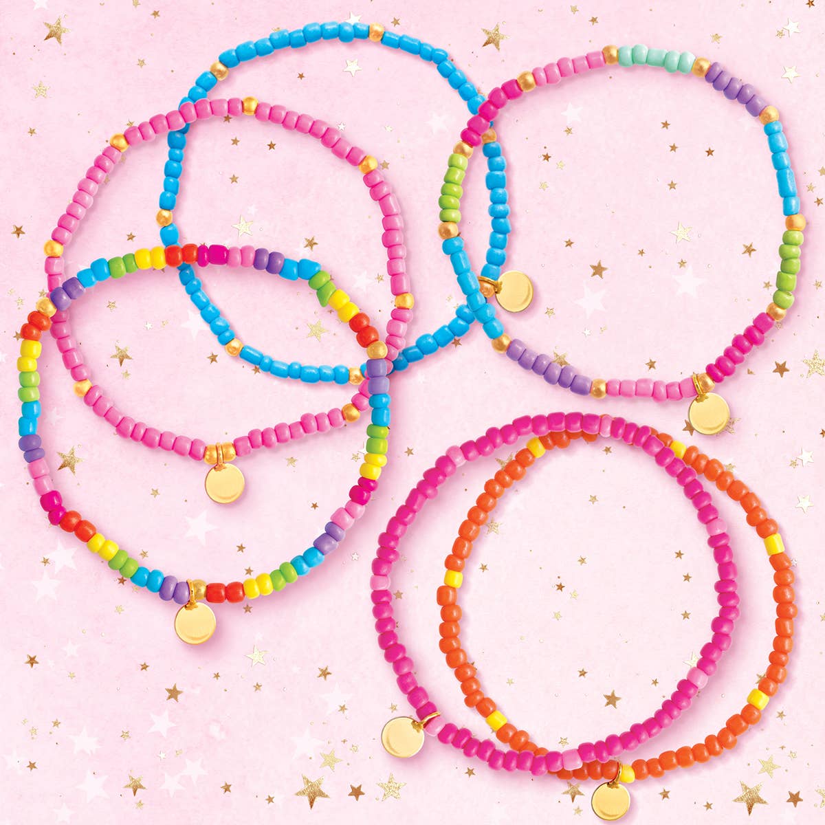 Girl Nation – Großhandel Perlenarmband – Kinder – Regenbogen Mini-Perlen-Turm | Kiste mit 54 Armbändern + Display4