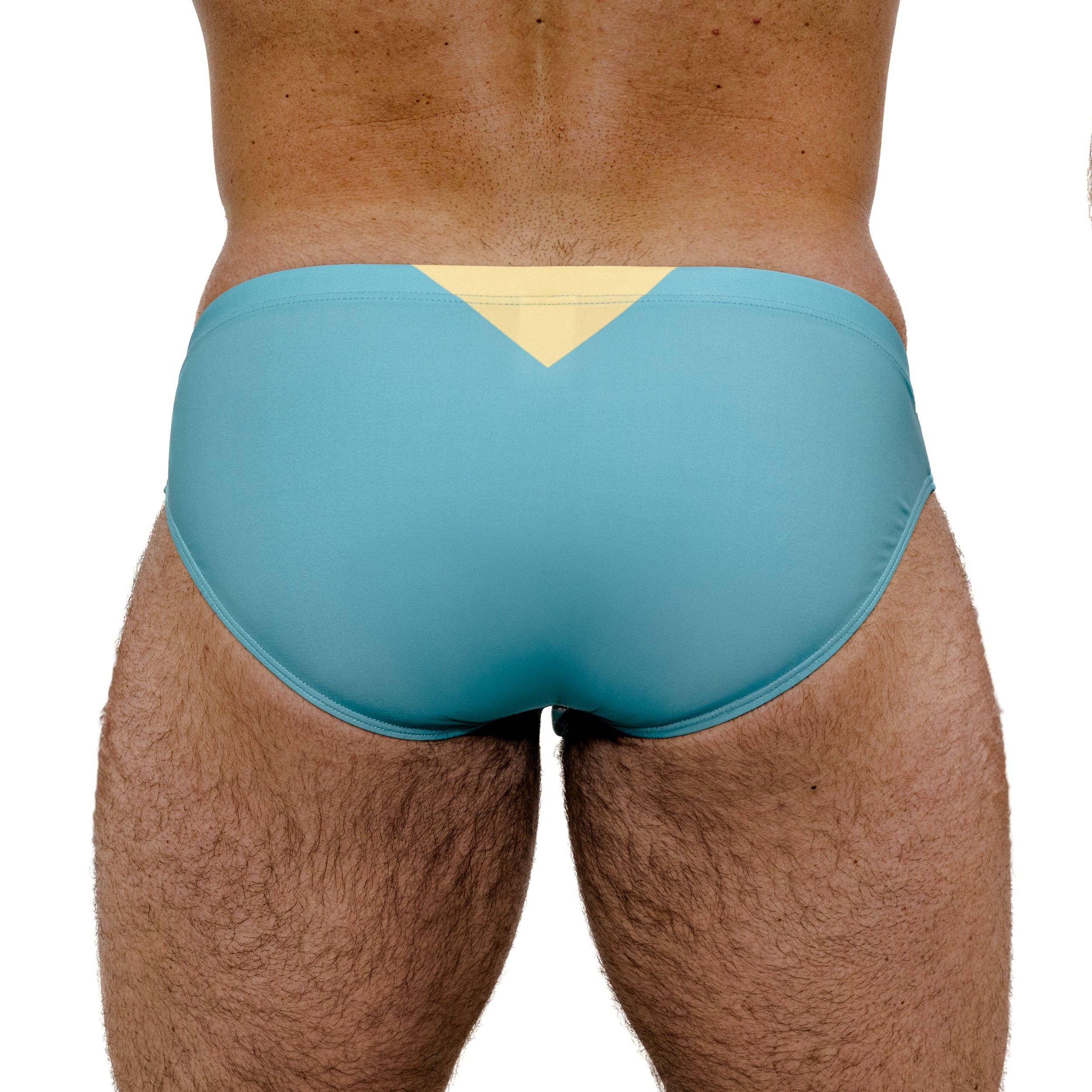 THK - Vente Bas de maillot de bain – homme - Natation universitaire - Turquoise1