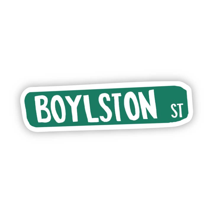 Sticker Boylston Street Sign for wholesale by Copper & Print