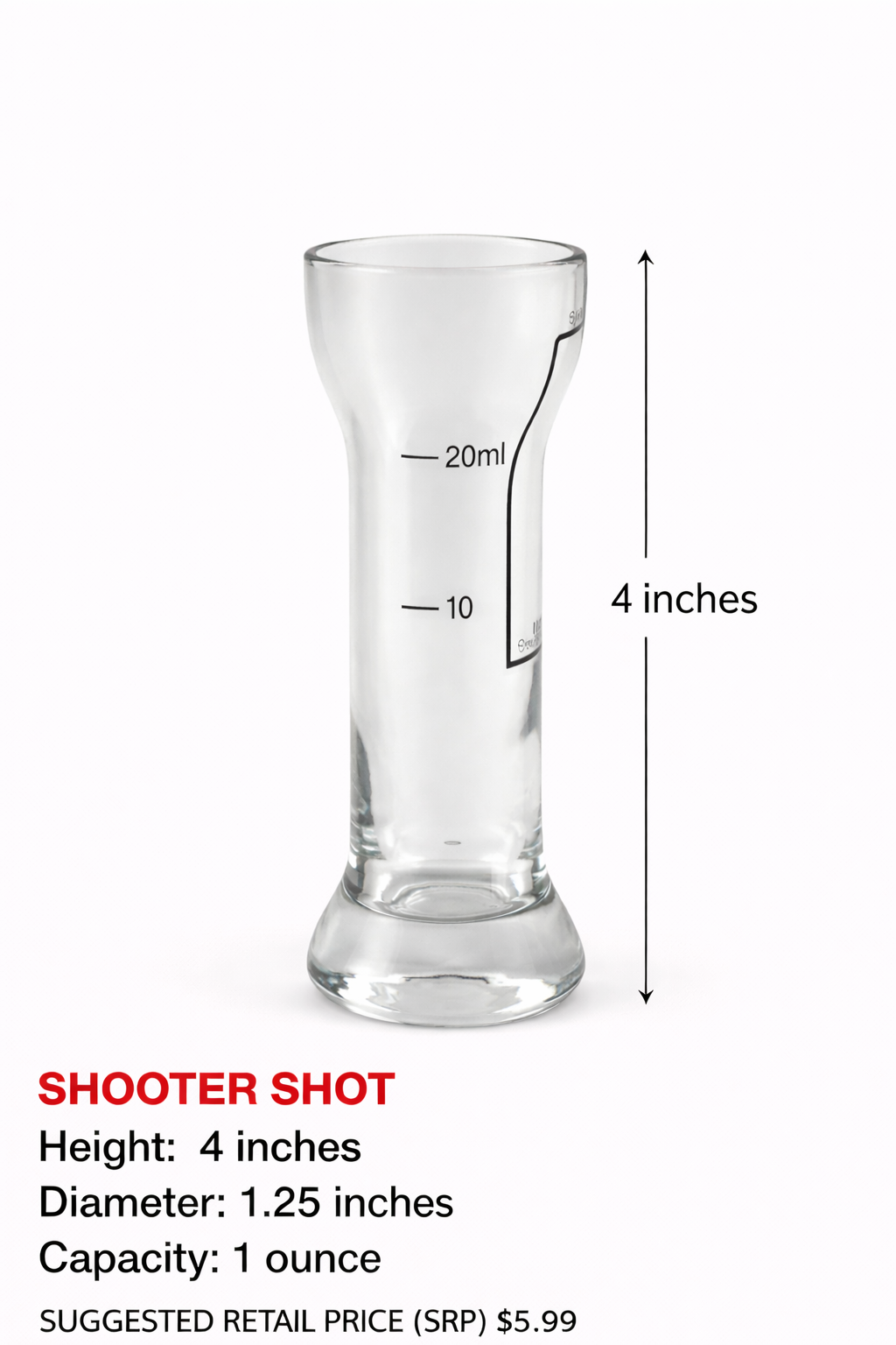 Ted Miller Innovation - Venta al por mayor Vaso de chupito - Vaso de chupito pequeño de 1 oz – Tequila | Vidrio de borosilicato1