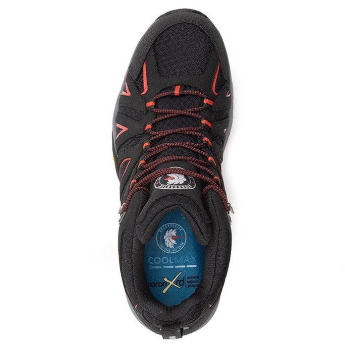 Schwarz ROCKROOSTER Bedrock schwarze 15 cm wasserdichte Wanderschuhe mit VIBRAM® Sohle OT21061 für den Großhandel auf Faire4