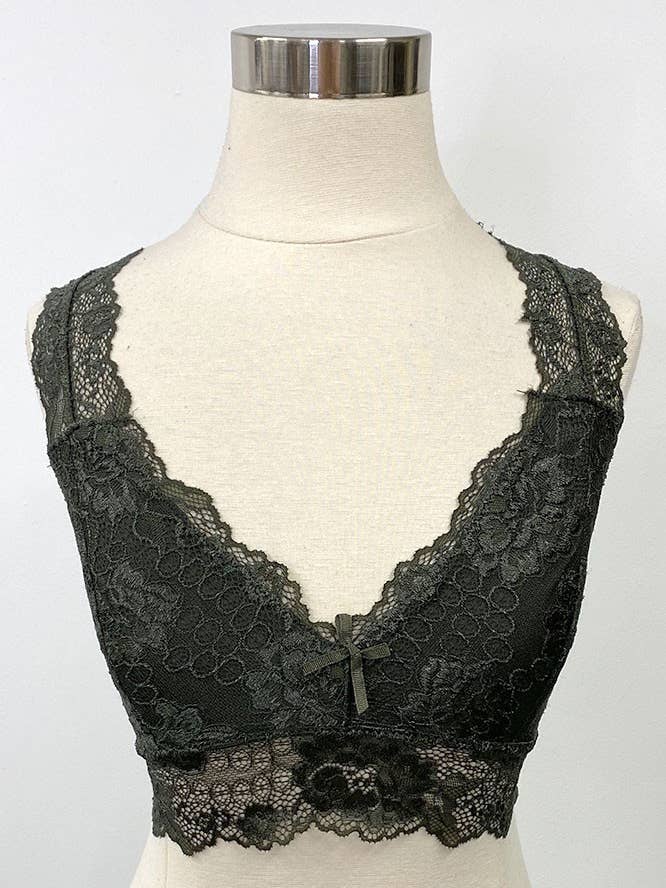 Soft cup light padding lace bralette (6pc) for wholesale by Hana