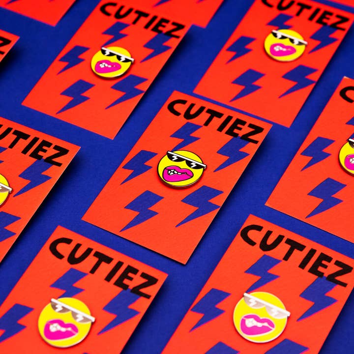 Redy. - Wholesale Lapel pin/button - Flirty Enamel Pin - Cutiez Collection1