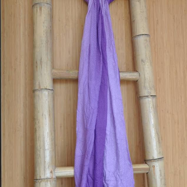 Rataplan Design Bamboo scarf light/dark purple, silky soft for wholesale by Rataplan Design