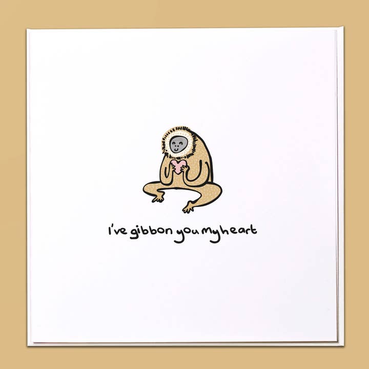 Ti ho dato il mio cuore Biglietto di auguri per la vendita all'ingrosso da parte di The Crafty Giraffe